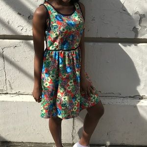 Flirty Spring floral dress size small